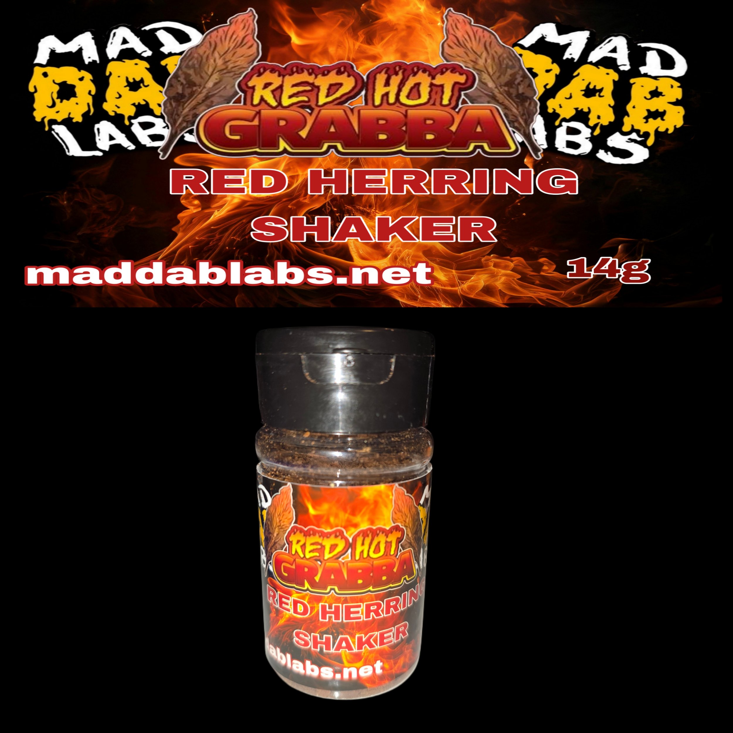 🔥RED HOT GRABBA - RED HEARING 14g...
