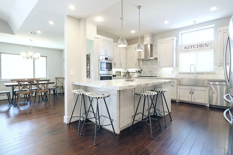 Kitchen at Casa Paise, a five bedroom house in the Meyerland area