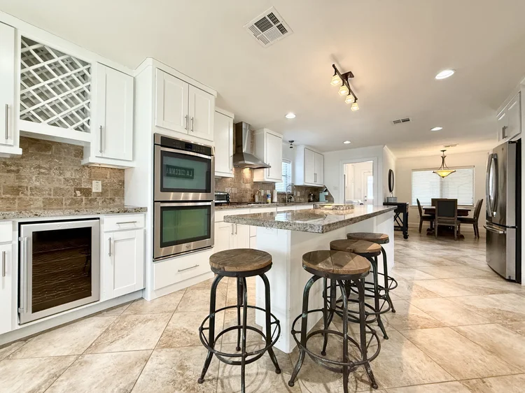 Kitchen at Casa Emilio, a four bedroom furnished house in Meyerland, Houston