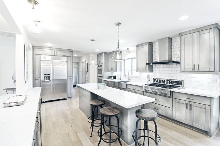 Kitchen at Chateau Gold, a five bedroom house near West University