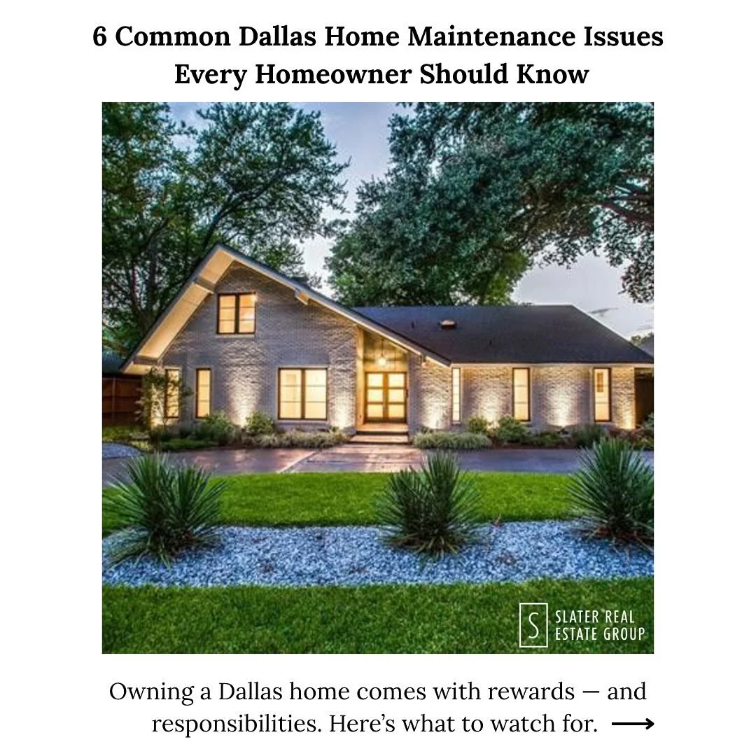 Dallas homes are built to last — but the Texas climate can test them.
From shifting foundations to roof wear and HVAC strain, here are the top maintenance concerns every Dallas homeowner should watch for 👇
✅ Foundation movement
✅ Roof &