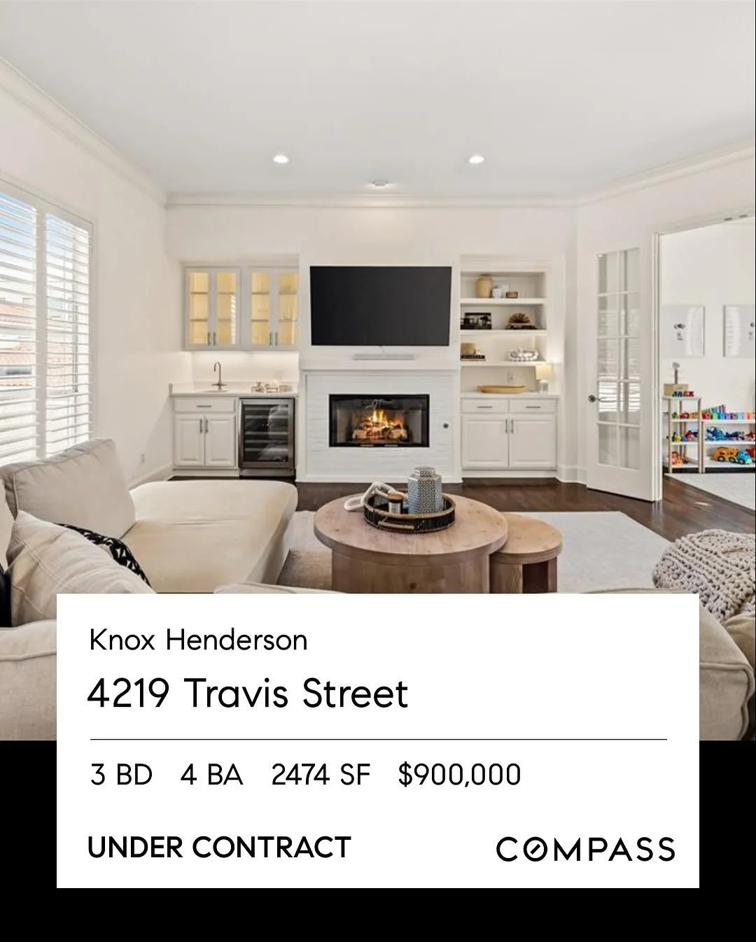 ✨ Under Contract in Uptown! ✨
This Knox-Henderson beauty at 4219 Travis didn’t stay on the market for long! Our incredible sellers partnered with us on our Slater Strategy to perfectly prep and position their home—and it paid off. 🎯 The