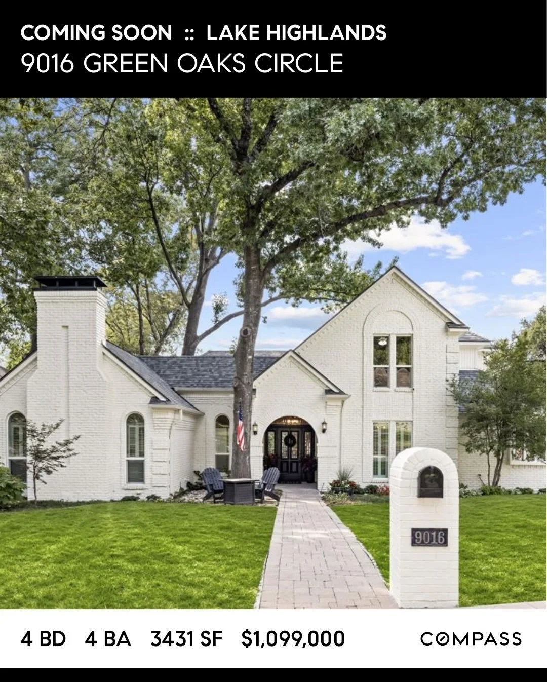 🏡 Coming Soon in Lake Highlands! 🏡

📍 9016 Green Oaks Circle

This beautifully updated, family-friendly home is tucked away on a quiet cul-de-sac in one of Lake Highlands&rsquo; most loved neighborhoods and is zoned for Moss Haven Elementary &mdas