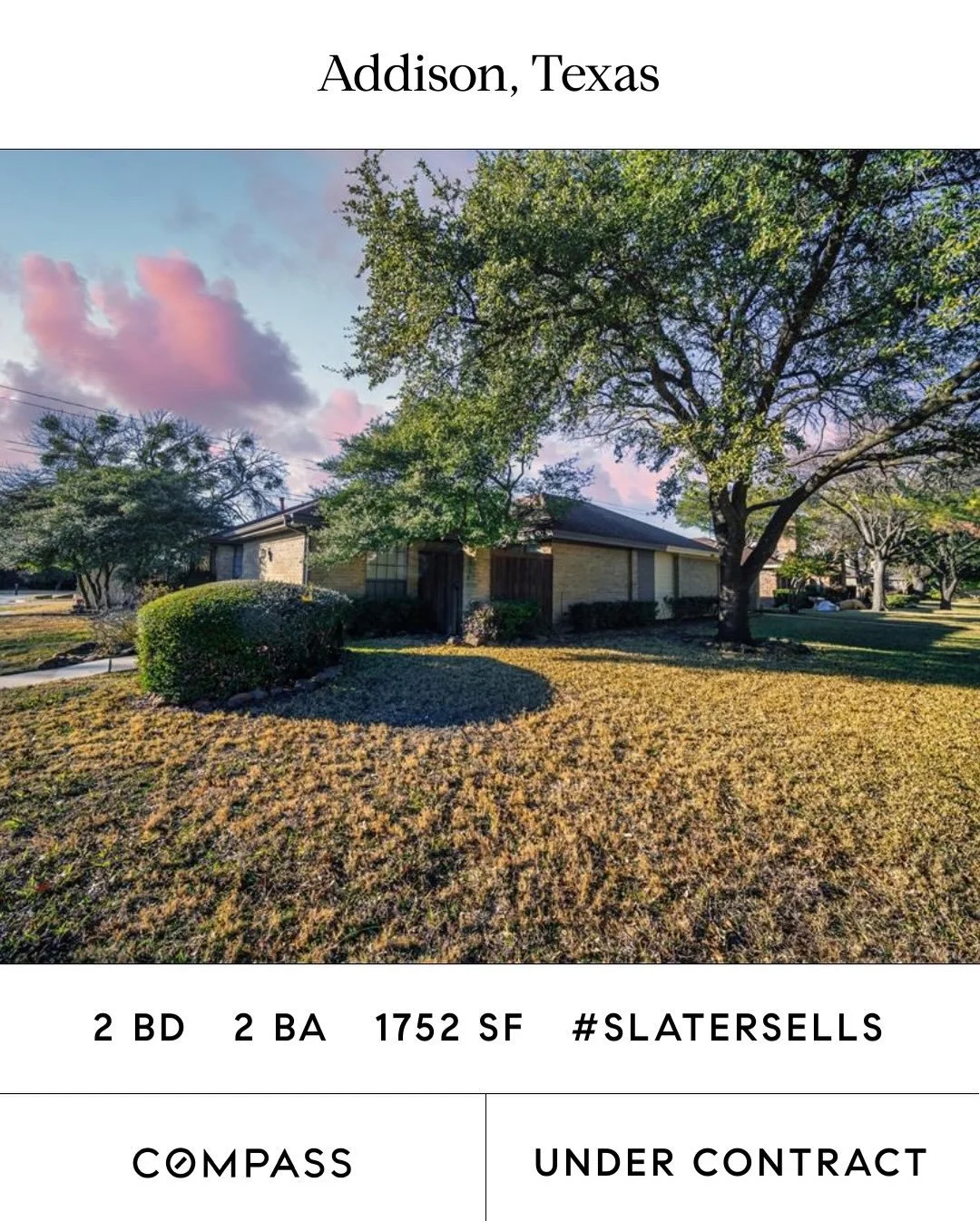 UNDER CONTRACT IN ADDISON! 🙌🏡

So excited for our repeat client who found this gem tucked away in a quiet Addison neighborhood, and now we&rsquo;re moving forward on making it hers! There&rsquo;s nothing better than getting to walk alongside our cl