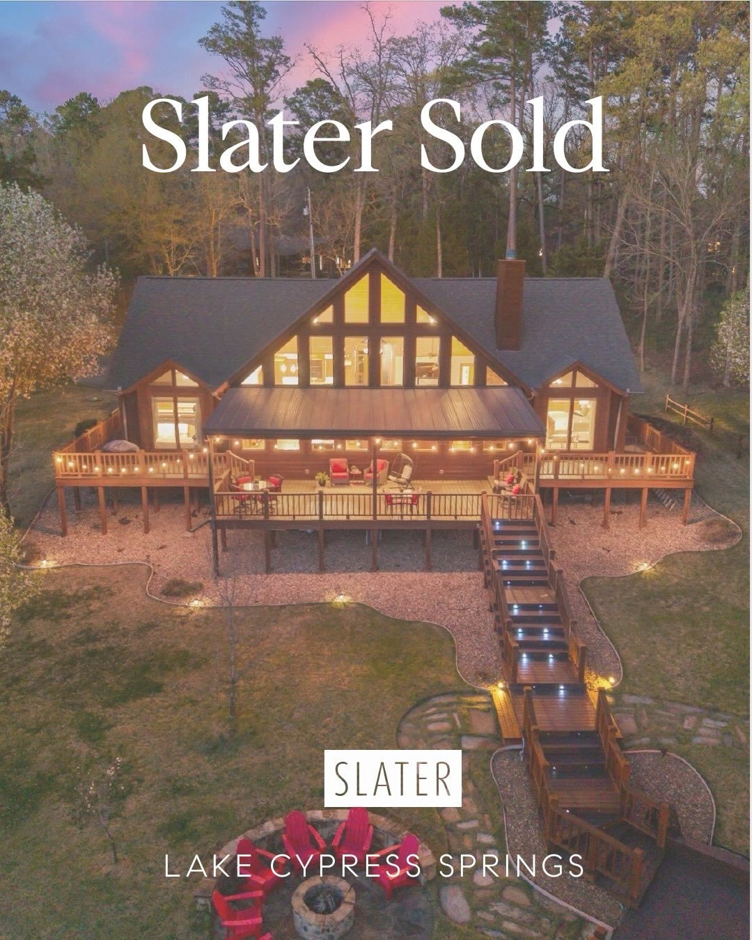 Lake life really is the best life! 😎☀️🌅🚤🩴✌️

We are beyond thrilled to help our dear friends and clients get to #slatersold on their beautiful lakehouse at Lake Cypress Springs! Watching clients close one chapter and step into new adventures is o
