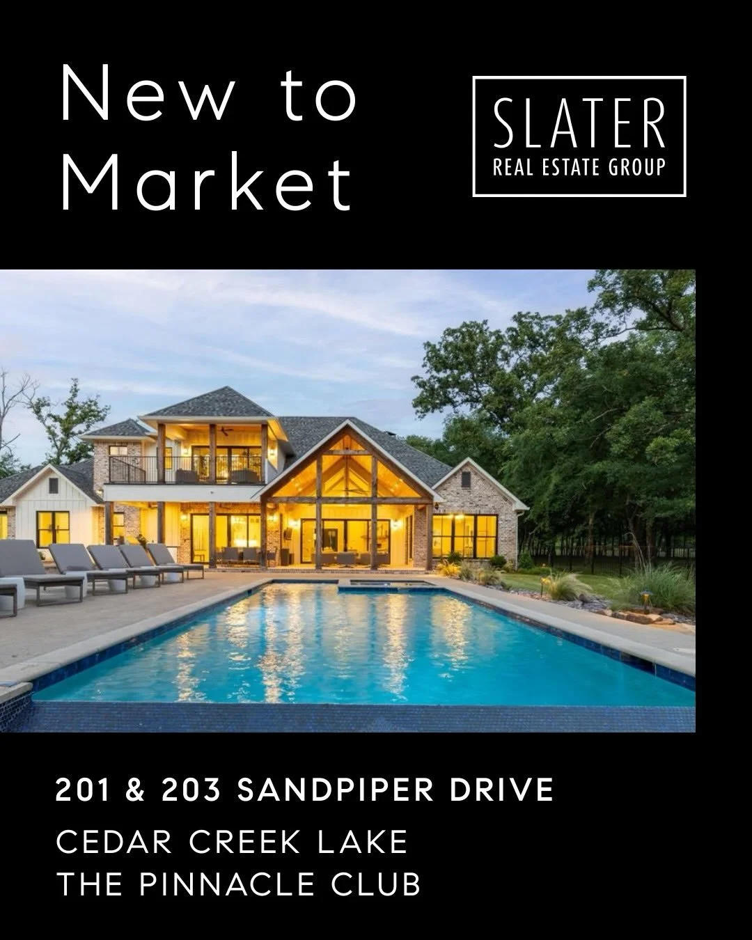 ✨ Luxury Lake Living, Redefined ✨

📍201 &amp; 203 Sandpiper | The Pinnacle Club | Cedar Creek Lake | $3,750,000

One of the most exceptional waterfront offerings to hit Cedar Creek Lake.

▫️ 3.3+ acres ▫️ 340&rsquo; of shoreline ▫️ Resort-style pool