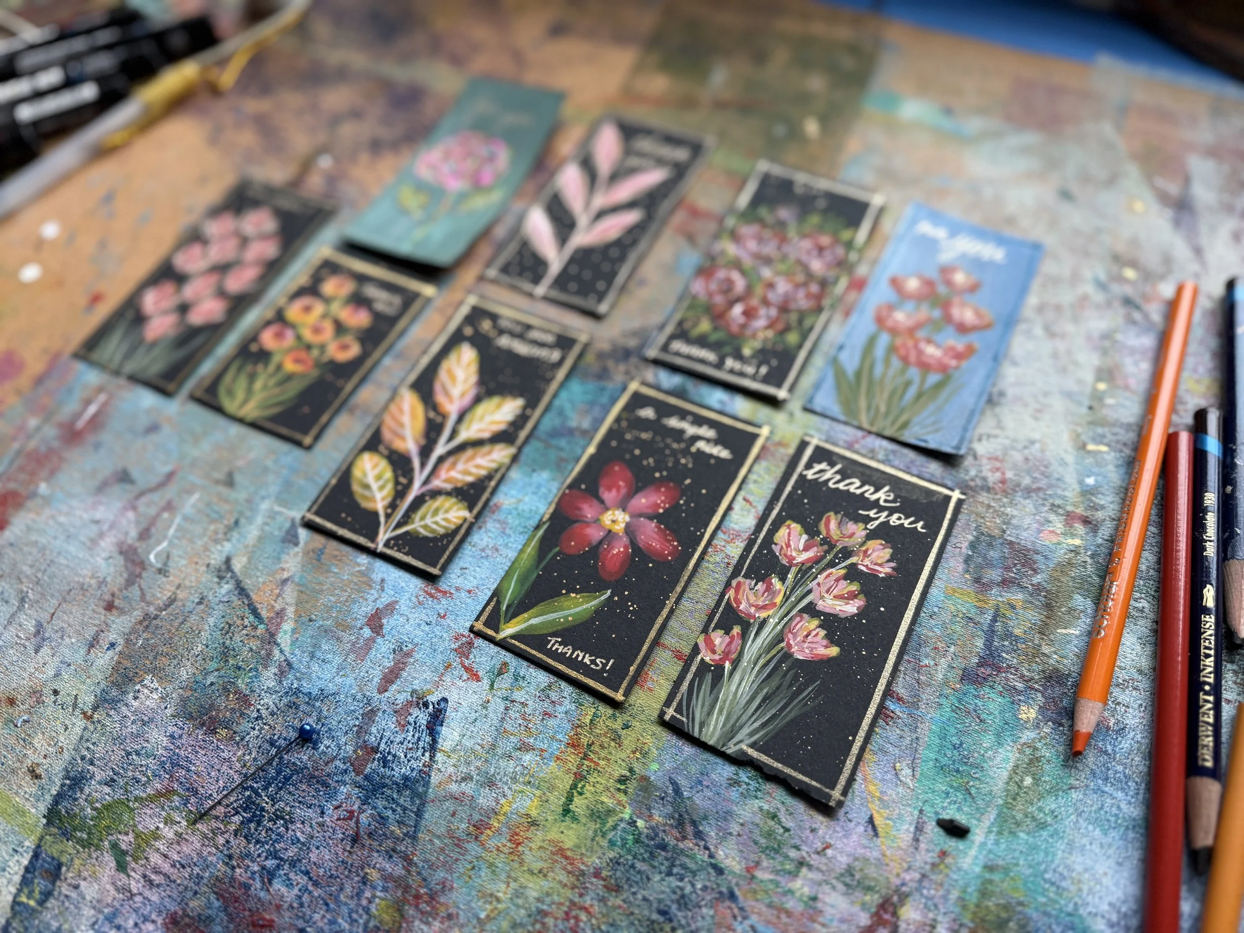 Experimenting with Gouache