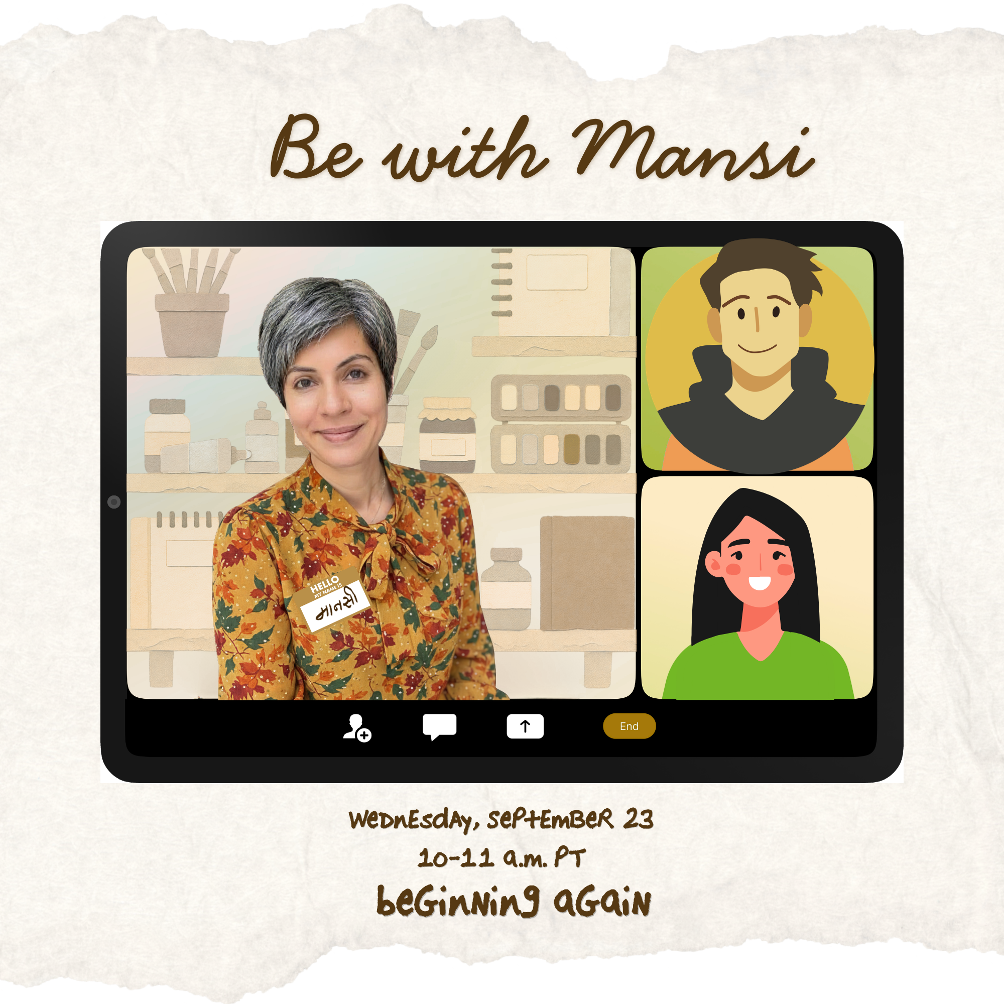 Be With Mansi: Beginning again