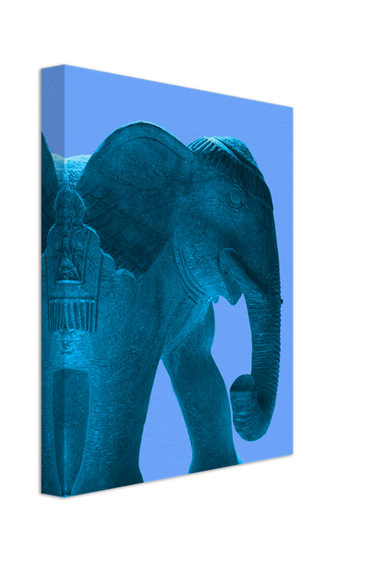 Blue Elephant Canvas