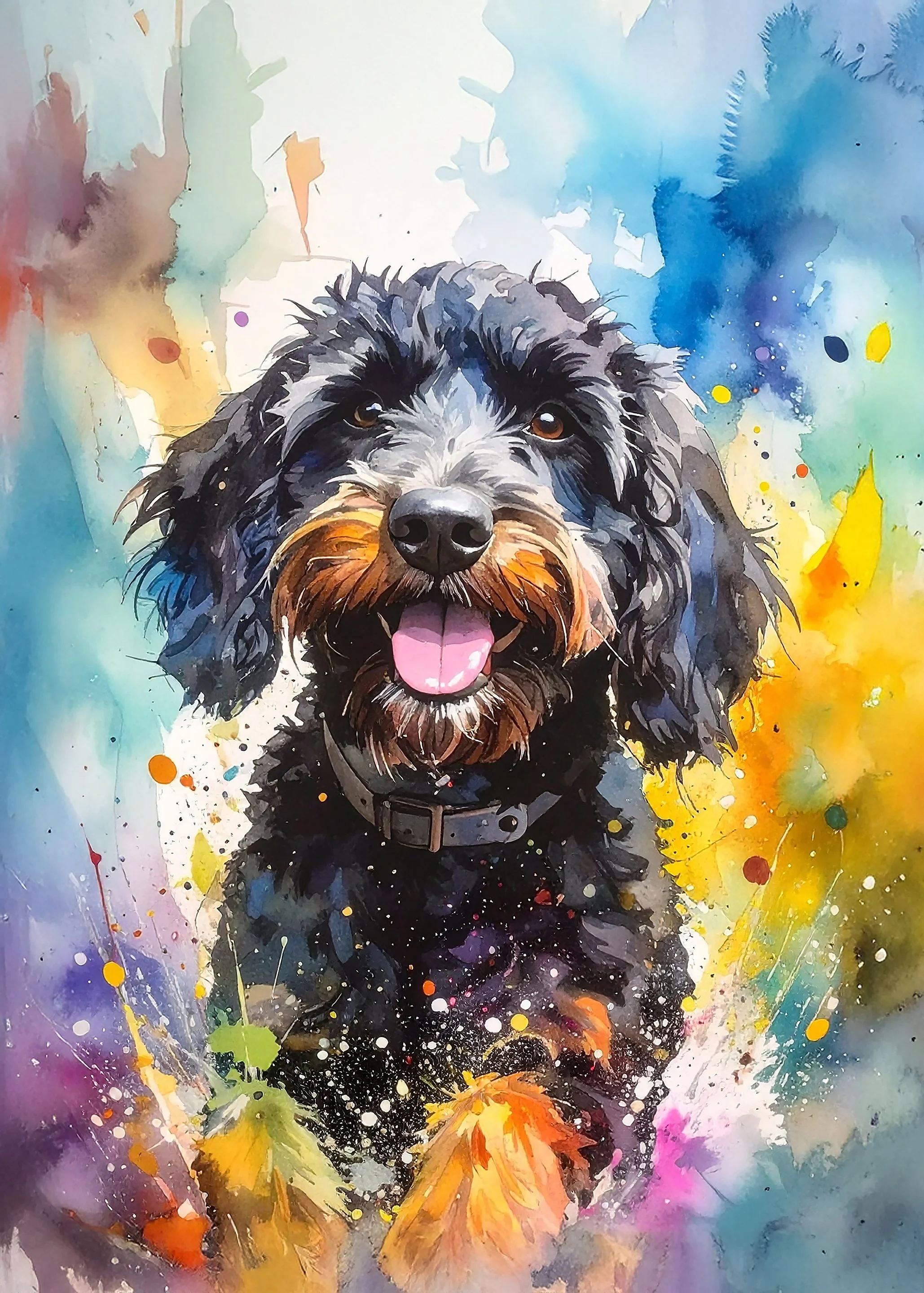 Vibrant Pet Art Digital File
