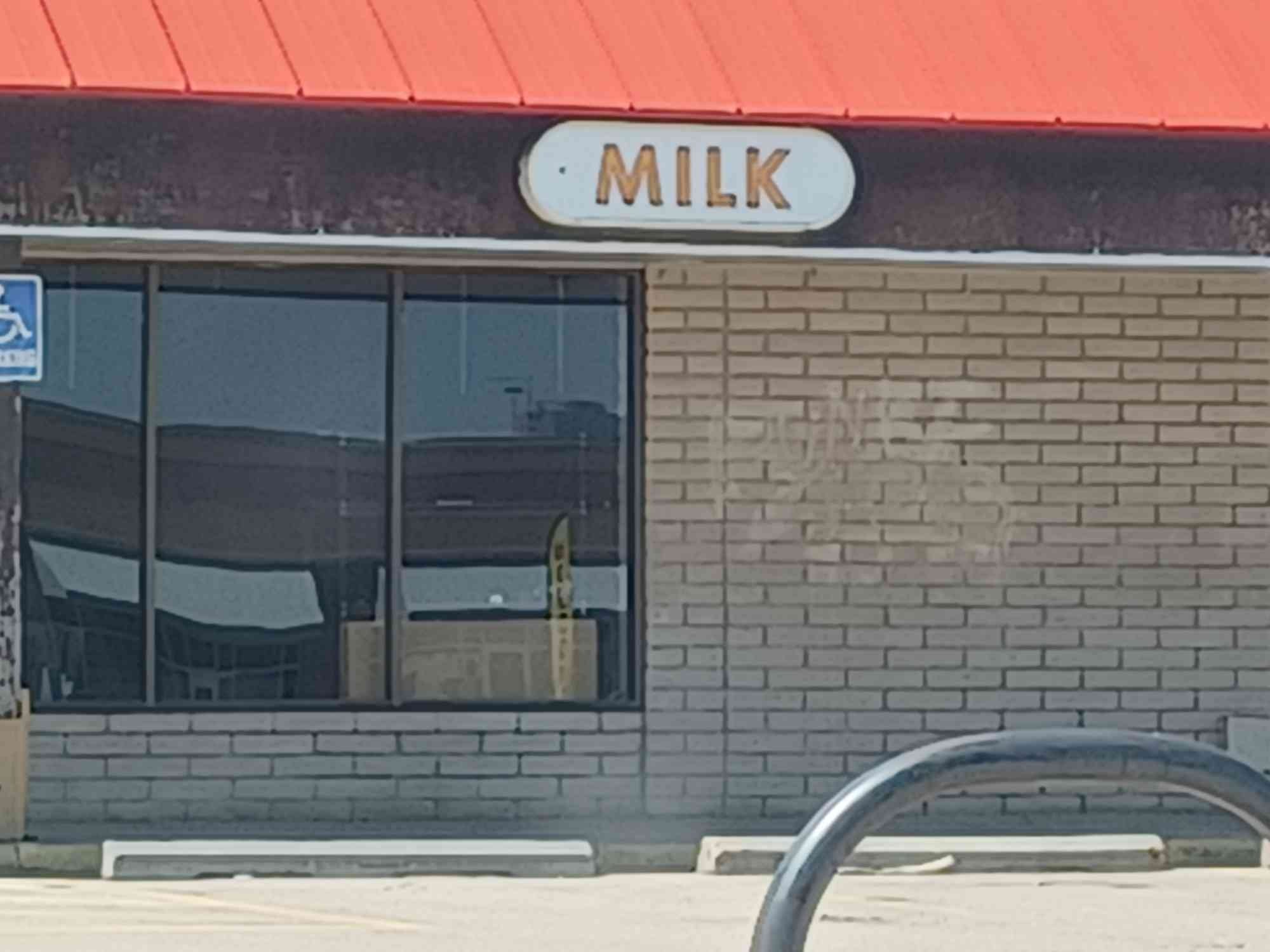 Unrelated signage to current buildings.
