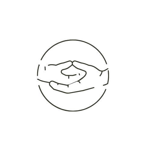 Drawing of two hands holding a dollar sign within a circle.