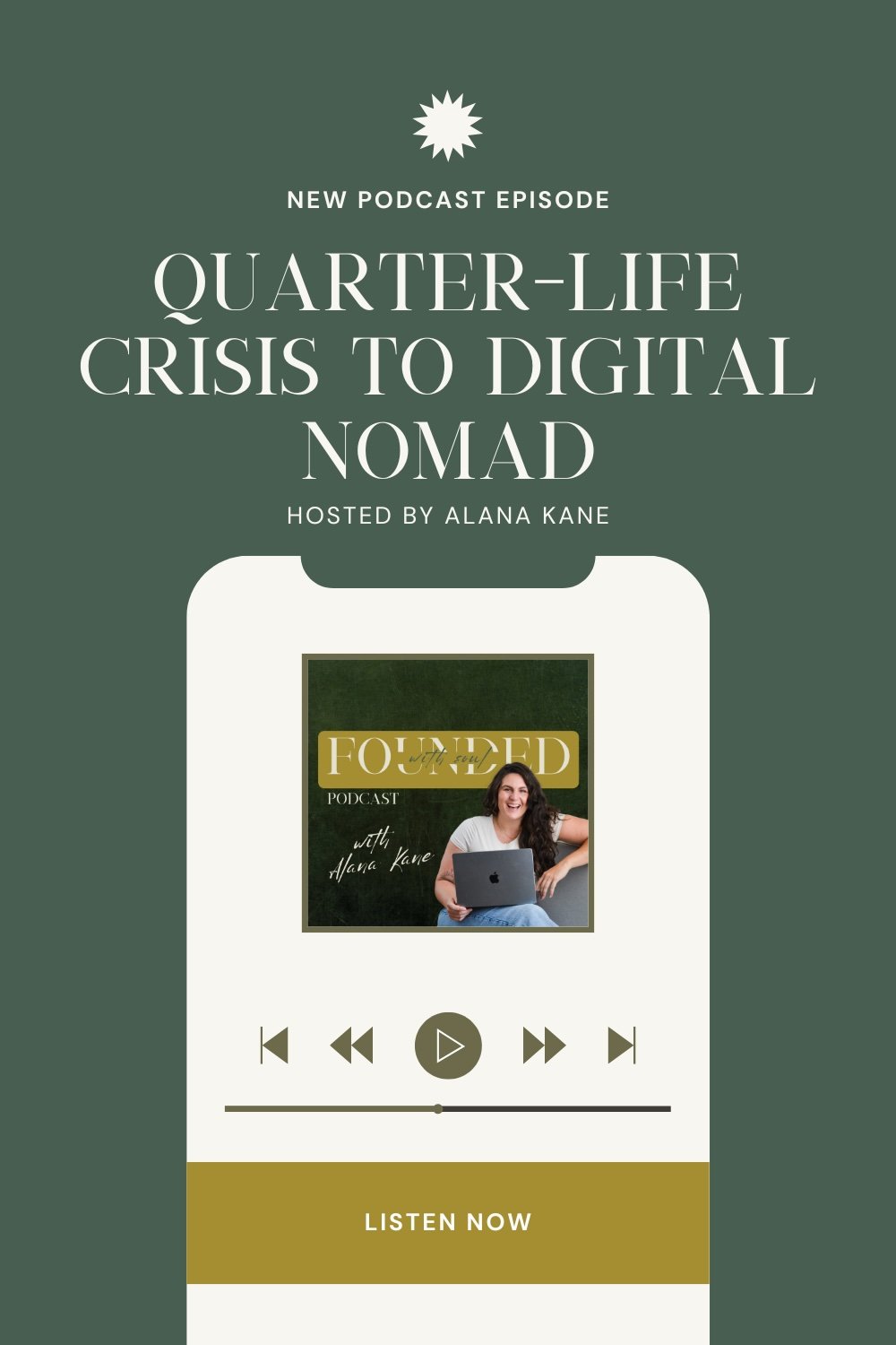 Mudra Marketing - Quarter-life crisis to digital nomad journey - Founded with Soul podcast episode with Alana Kane on leaving corporate America for wellness entrepreneurship