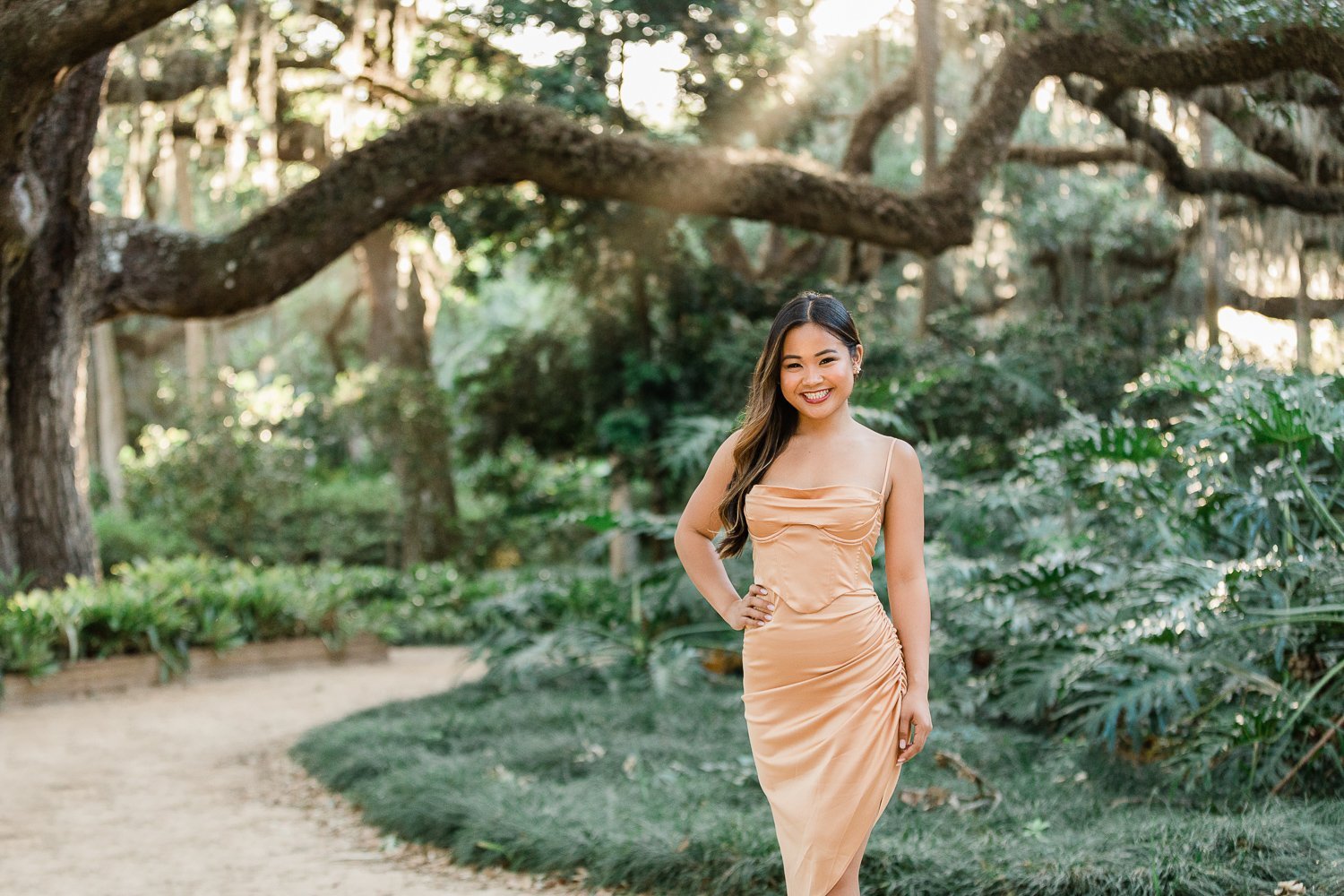 sunset college grad pictures in Washington oaks gardens