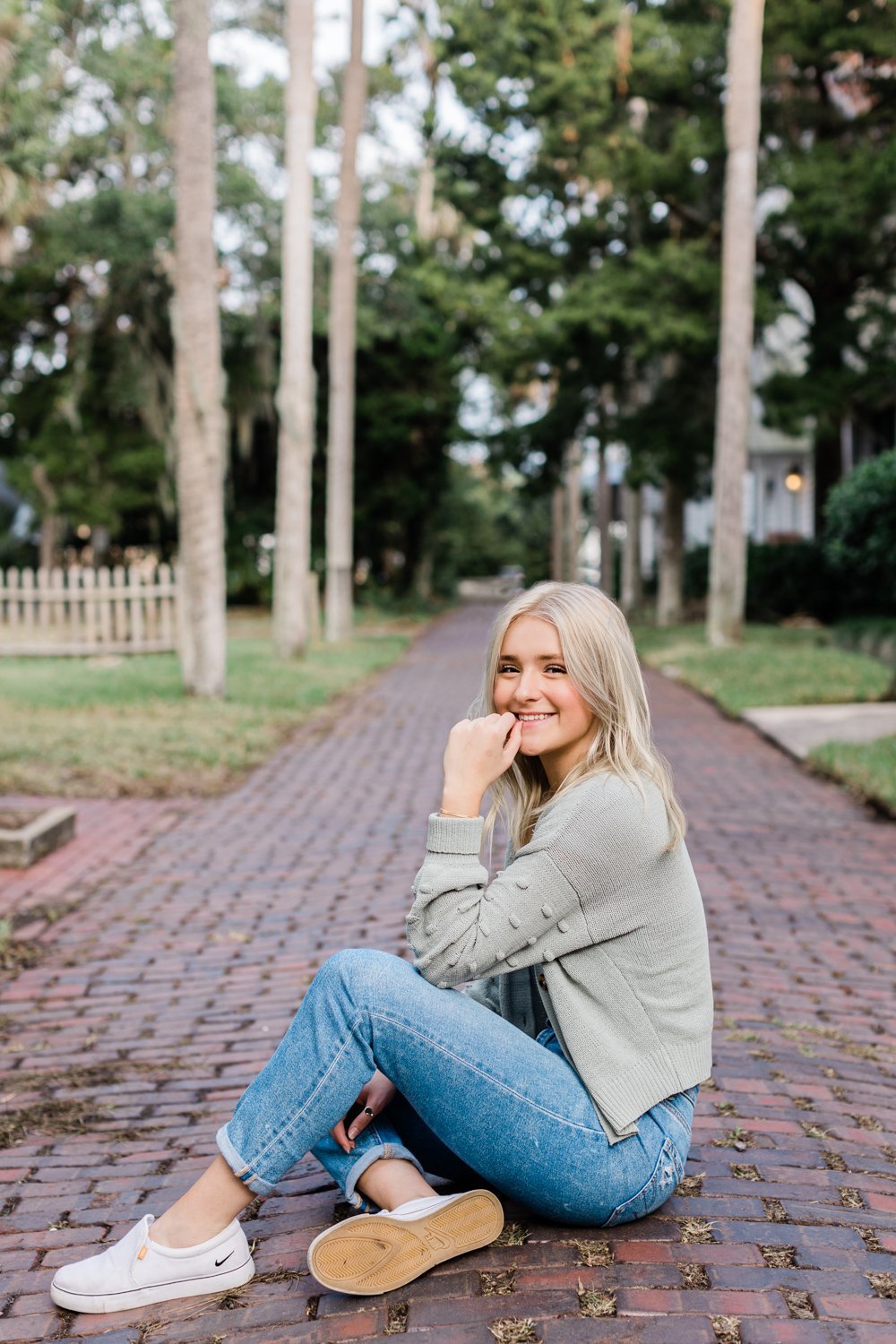 High school and college grad photos in the streets of St. Augustine FL