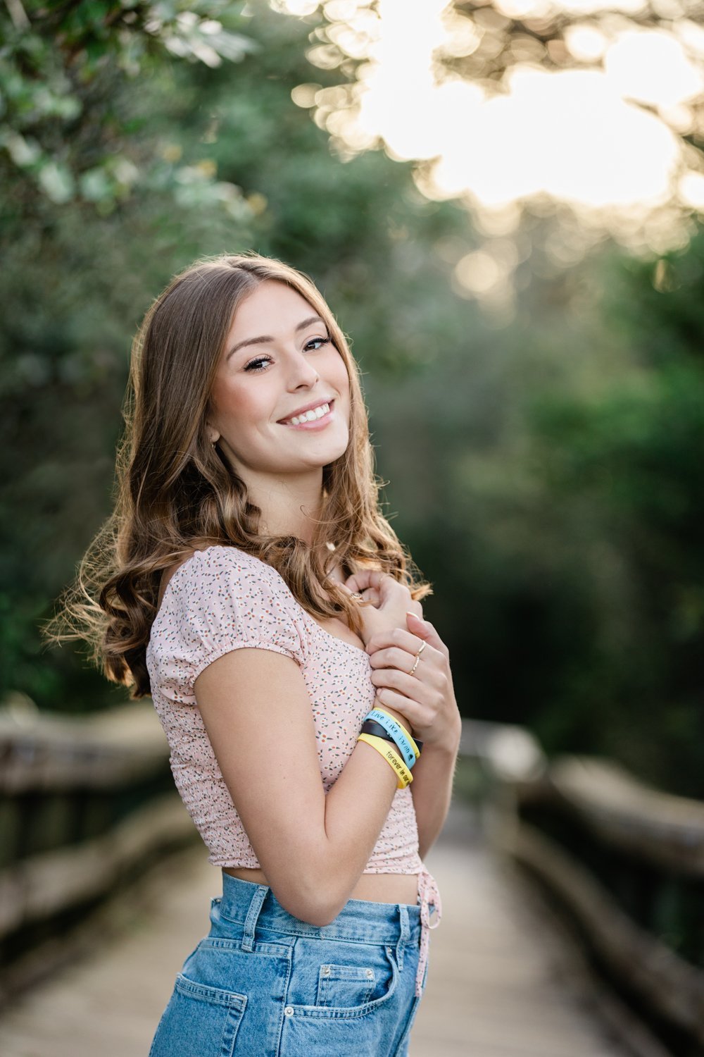 natural looking senior pictures for girls in Northeast Florida