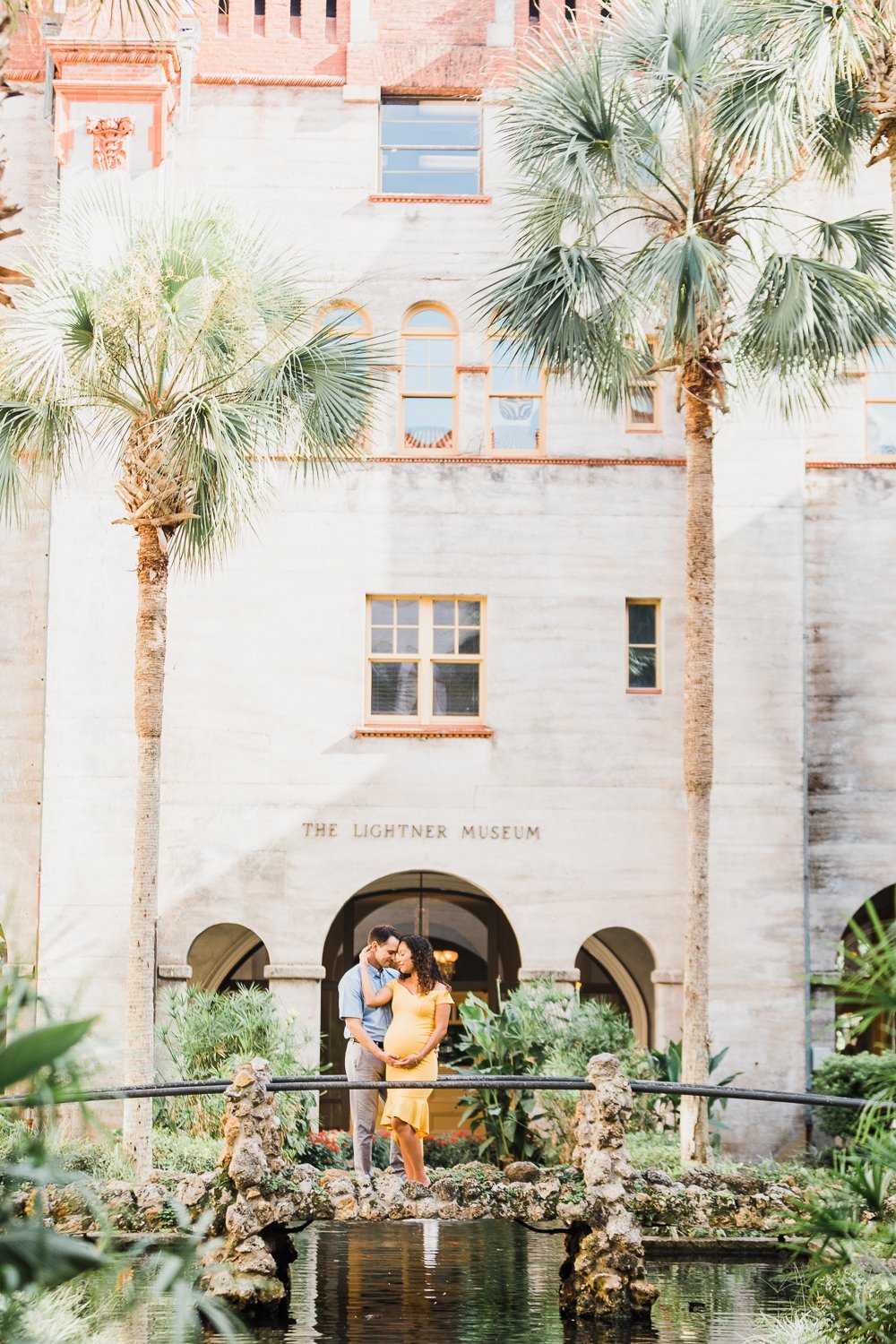 downtown St.Augustine maternity pictures in Lightner Museum