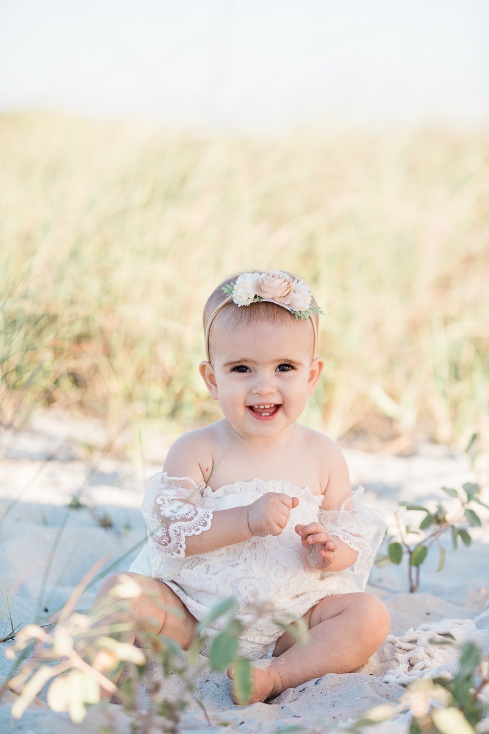 first birthday pictures at the beach
