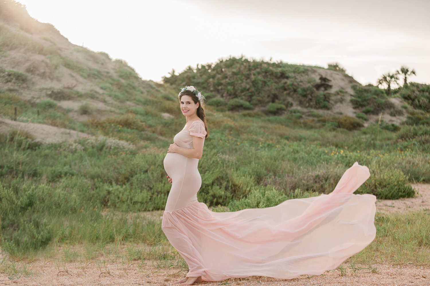 maternity beach pictures in Ponte Vedra