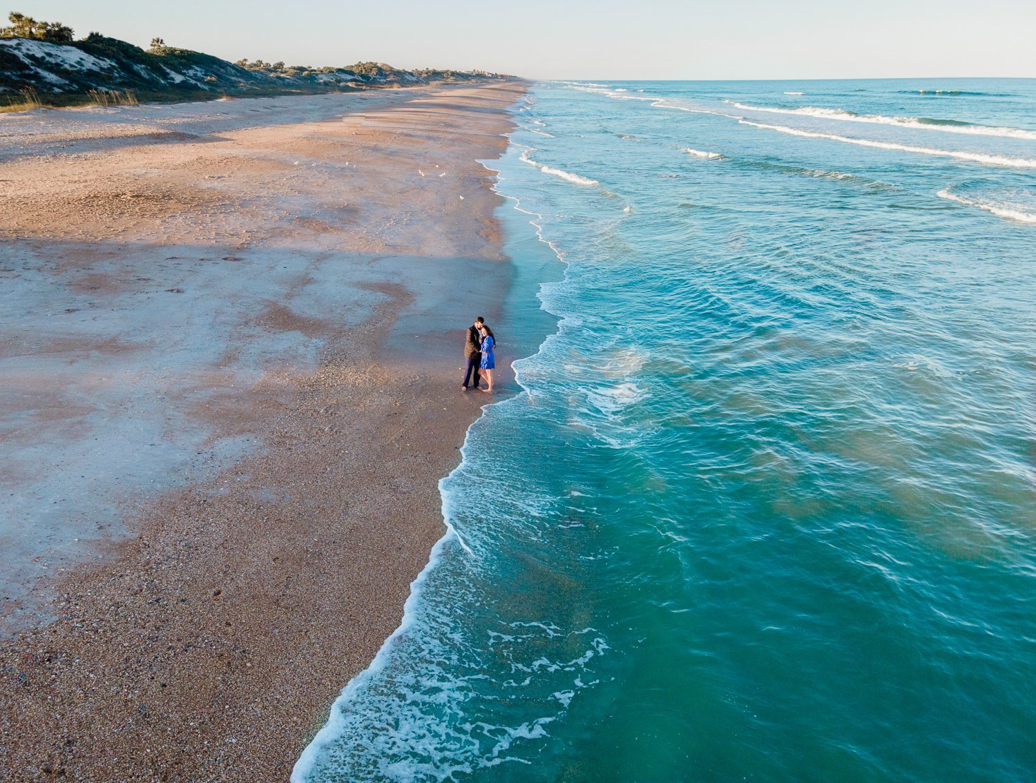 Ponte Vedra Beach drone pictures during sunset