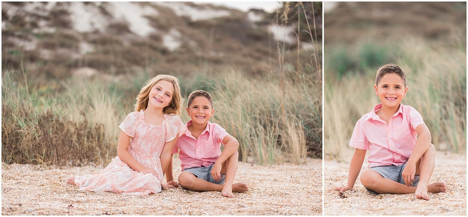 Family pictures at the beach in fall - Jacksonville fl photographer
