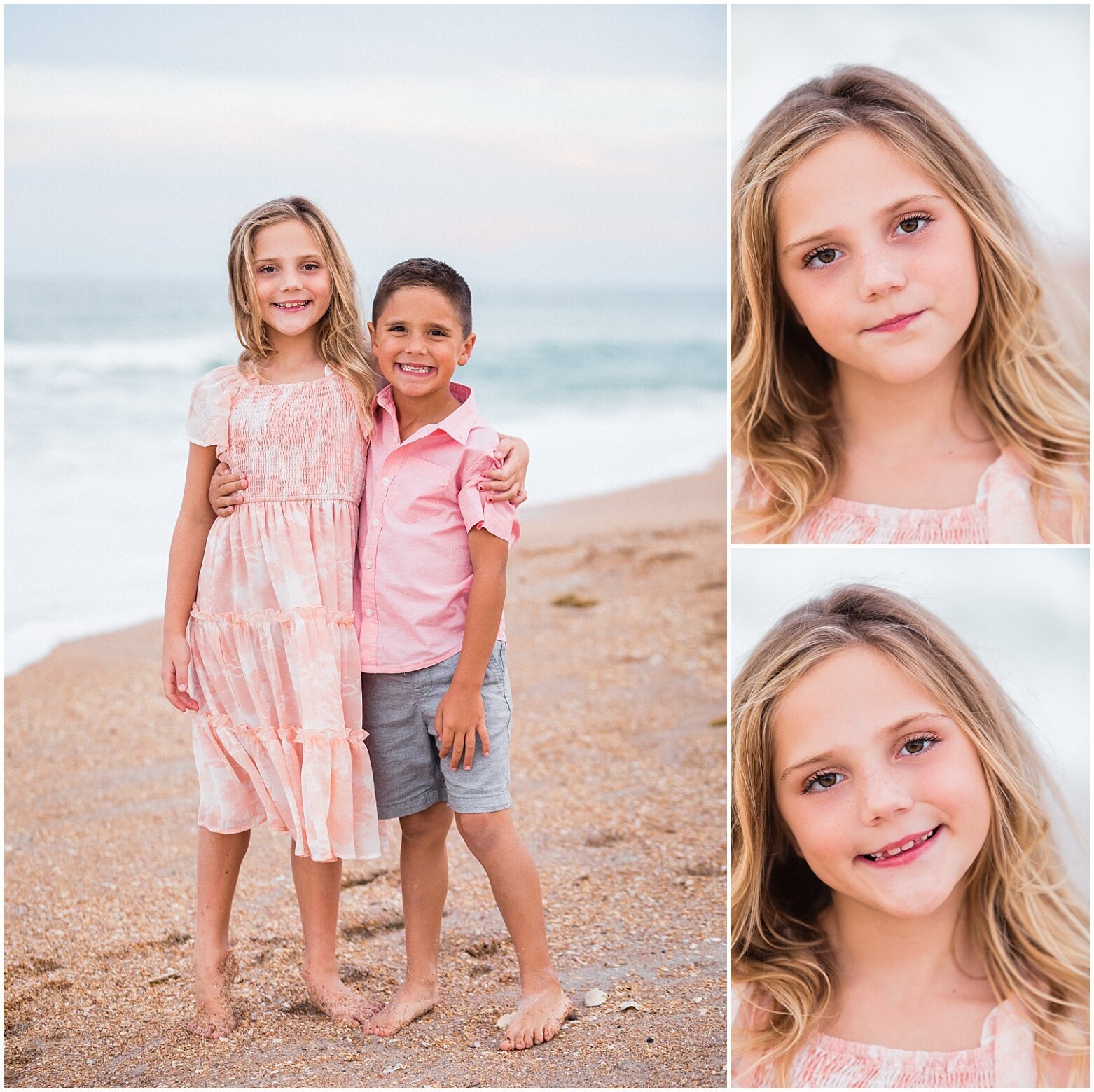 Fall beach family pictures and outfit ideas