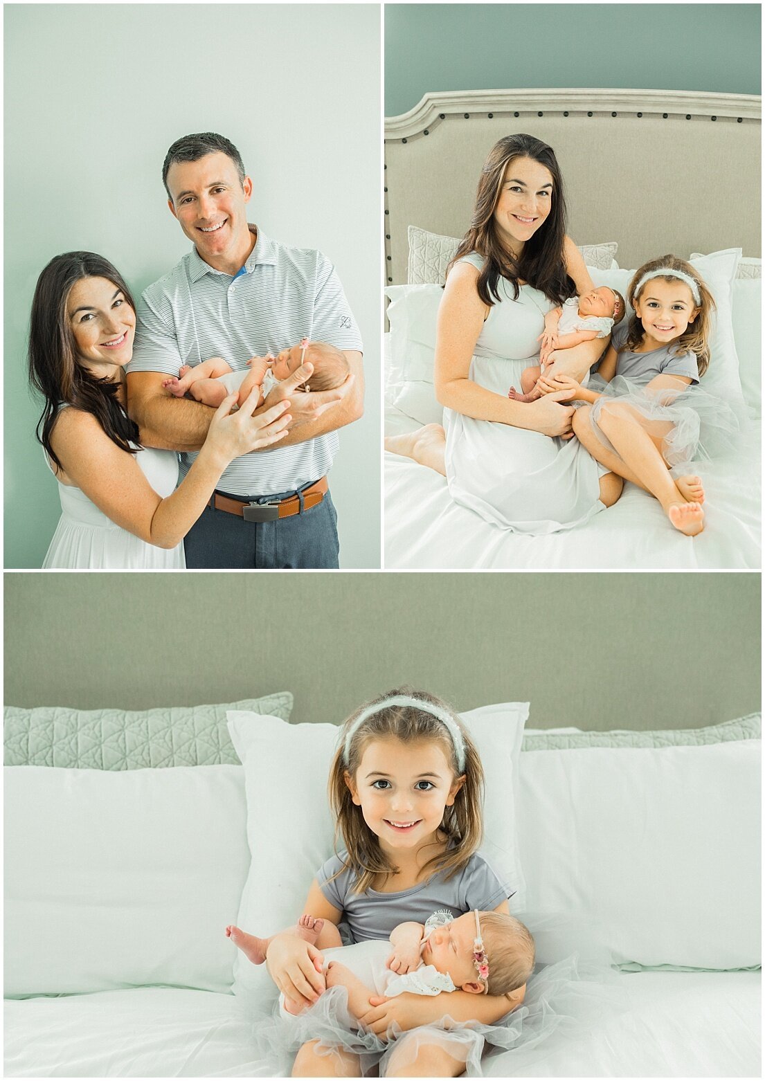 family newborn picture ideas in home