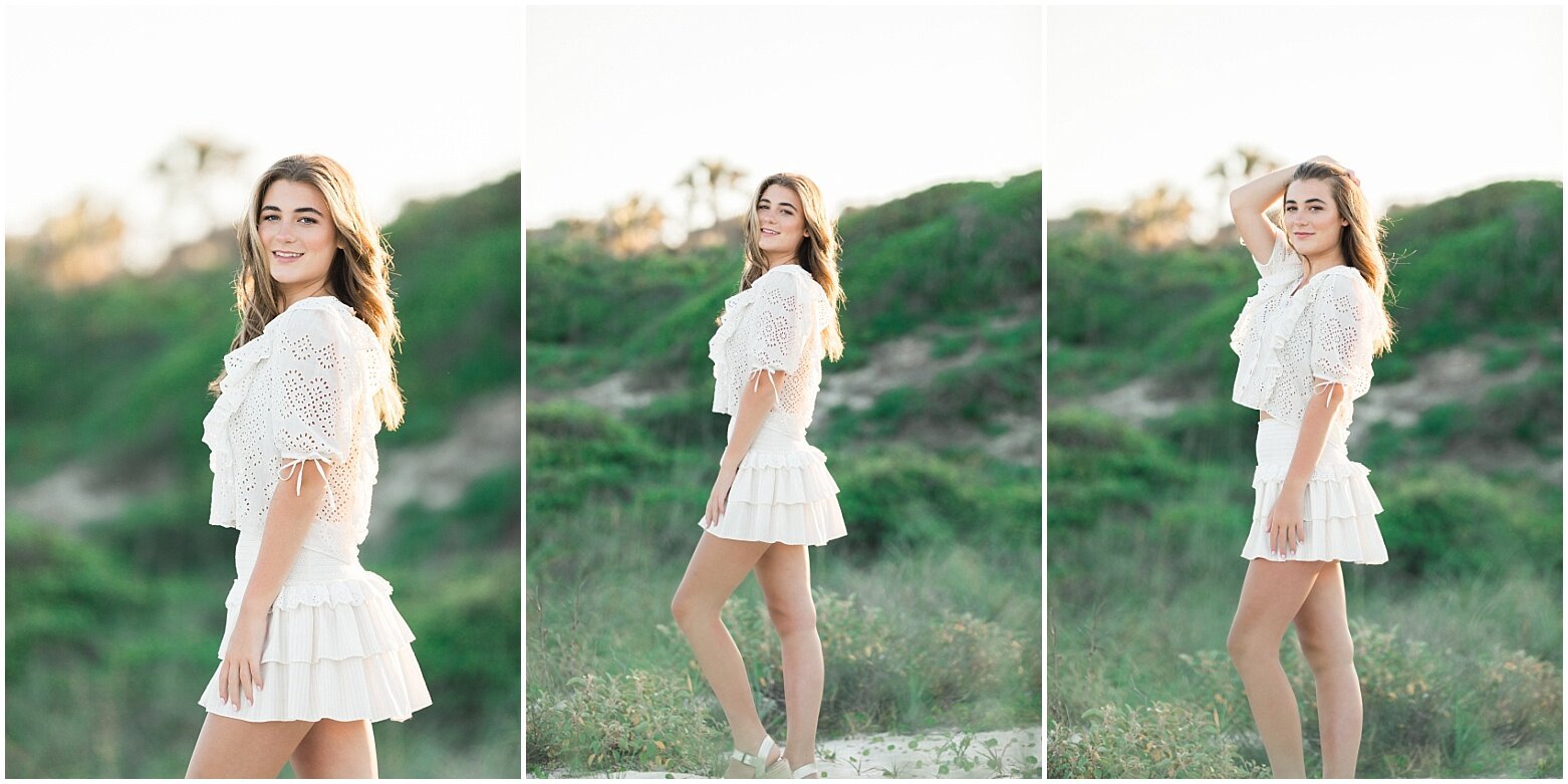 posing ideas with short dress at the beach