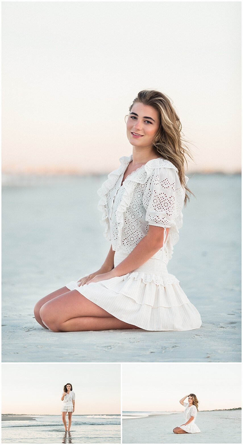 best posing and outfit ideas for high school seniors at the beach