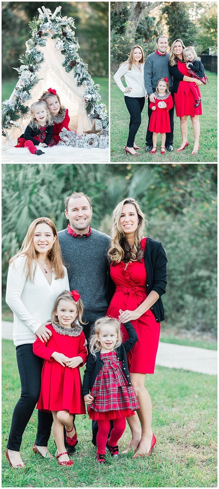Family photoshoot in Nocatee with Holiday outfits