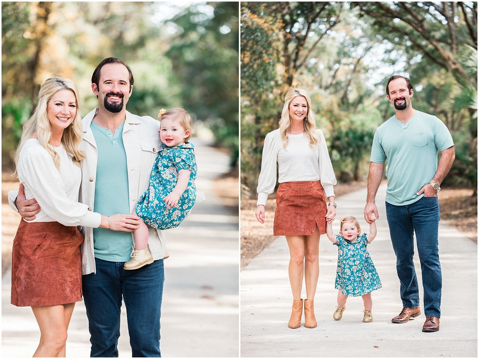 family photoshoot outfit and posing ideas in Nocatee
