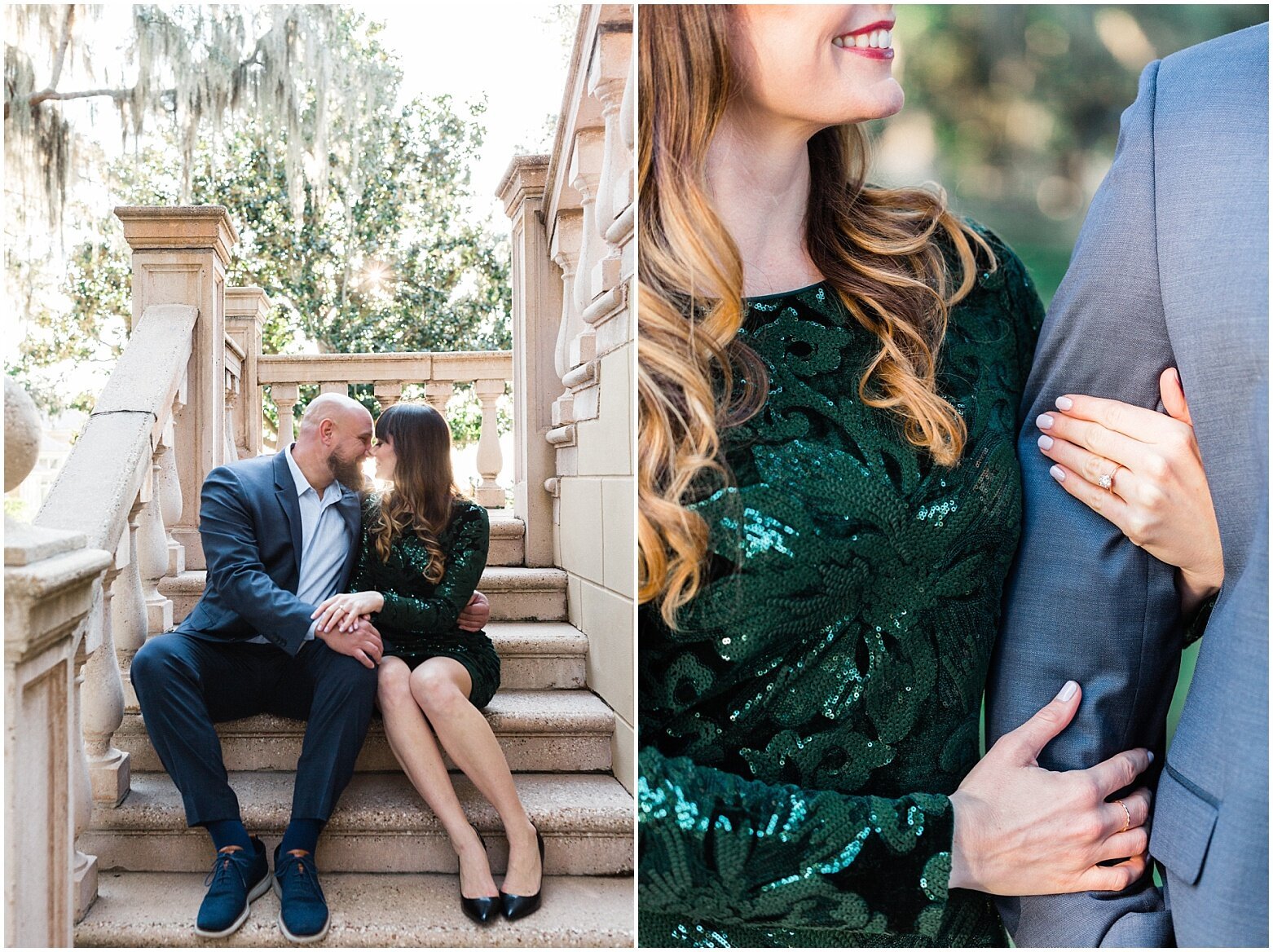 chic and formal engagement picture ideas