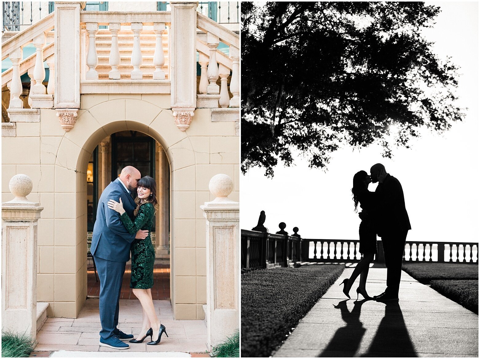 engaged couple in formal outfit in Epping Forest Yacht Club