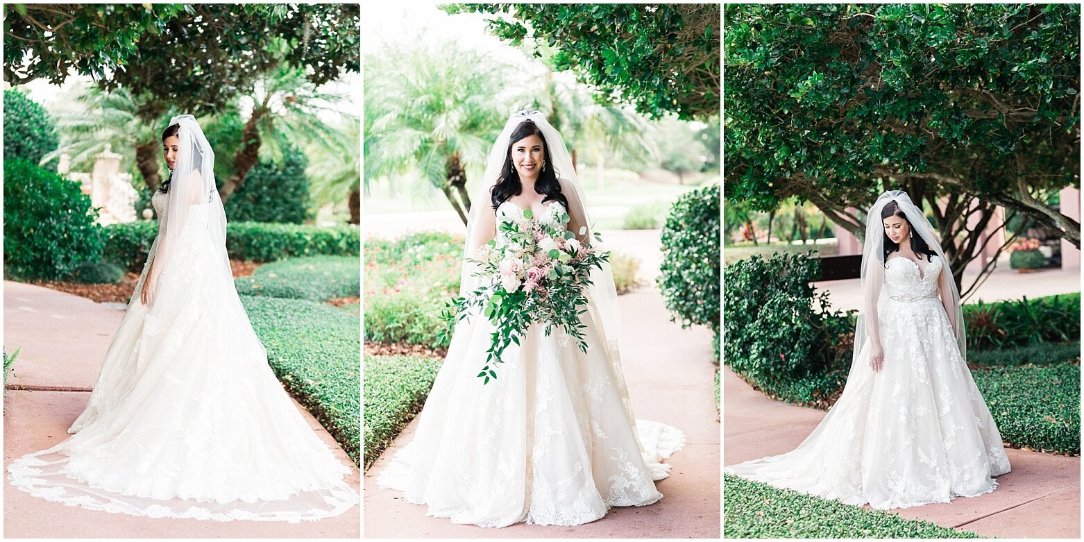 Bride's formal pictures in Isleworth Golf and Country Club