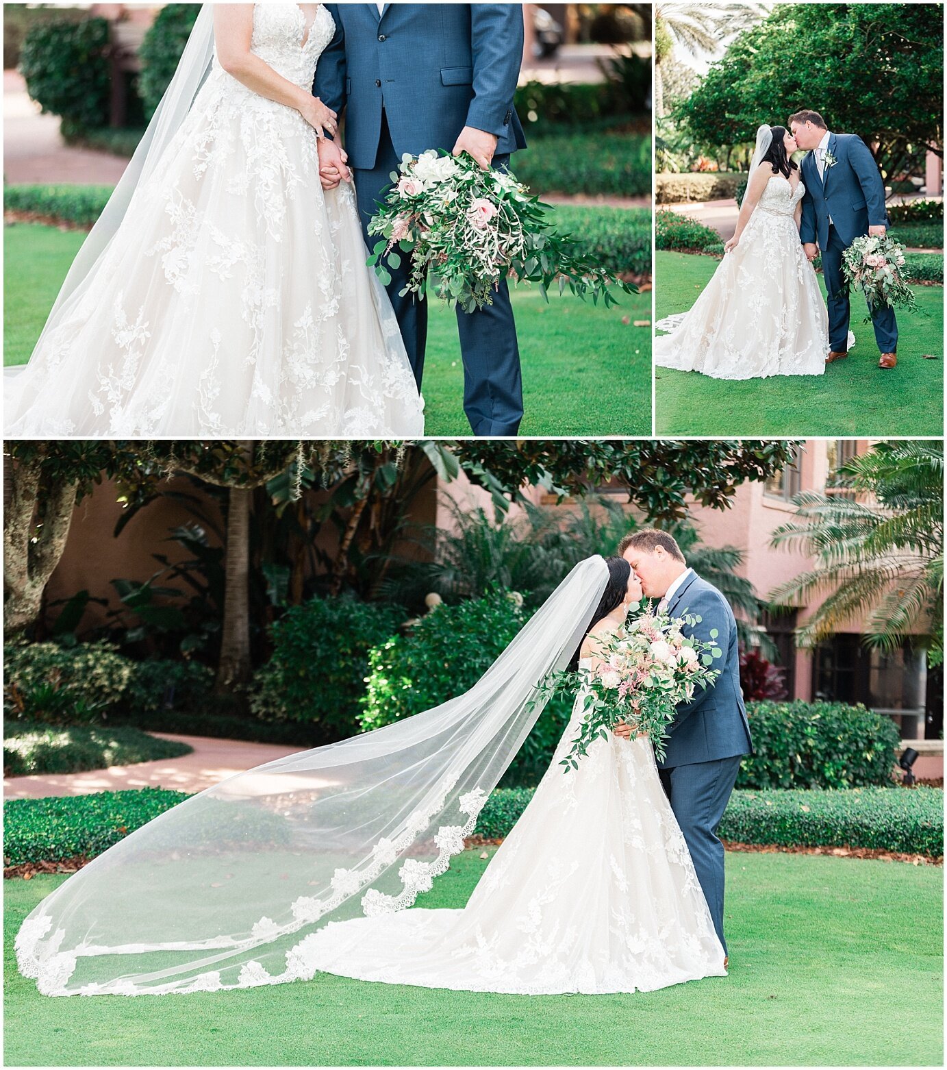 Formal images of the bride and groom