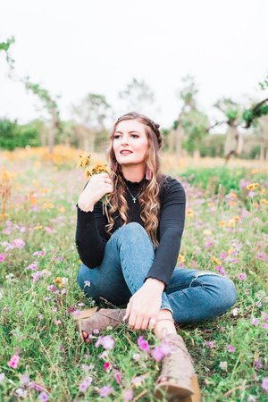 High school senior pictures in the flower field {Jacksonville and Ponte ...