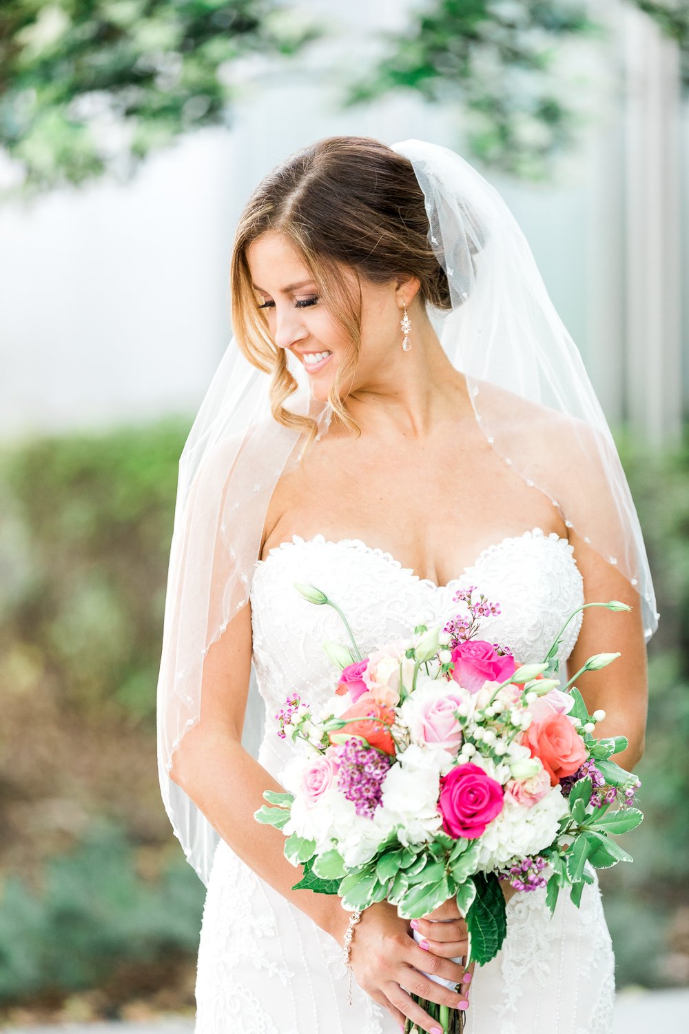 Bride with her beautiful bouquet