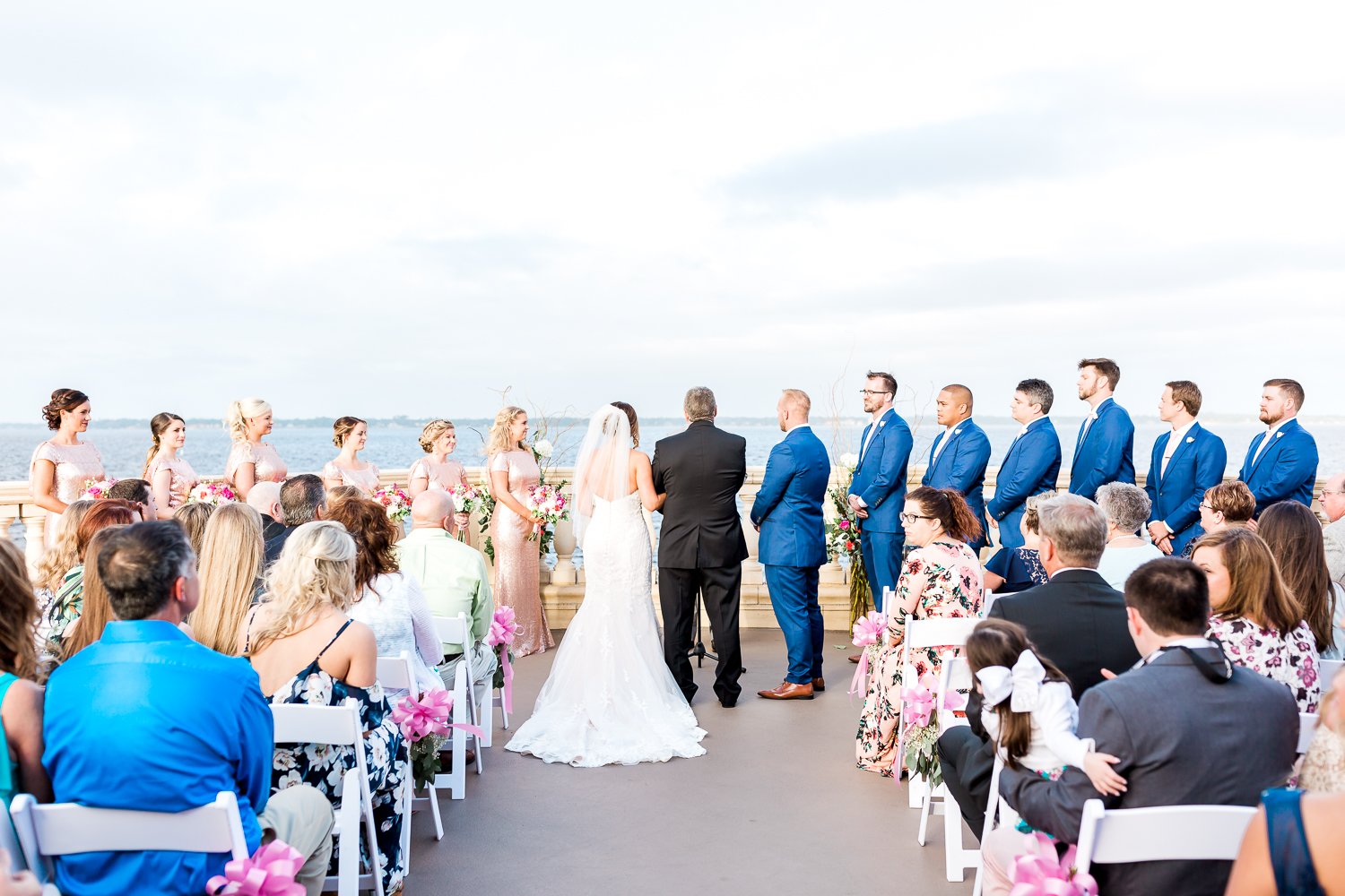 Wedding ceremony in Florida Yacht Club