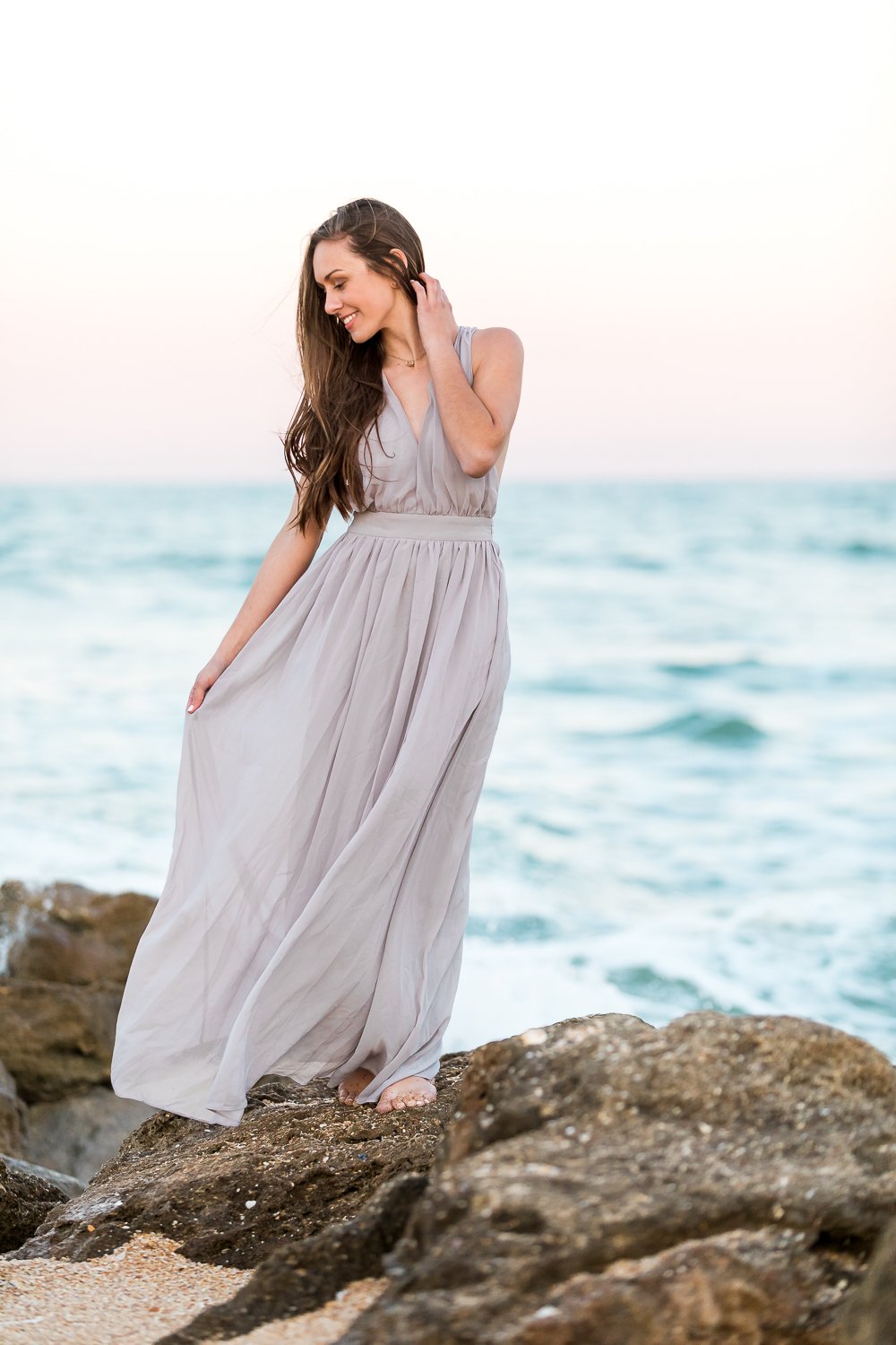 Professional senior pictures at the beach in North Florida