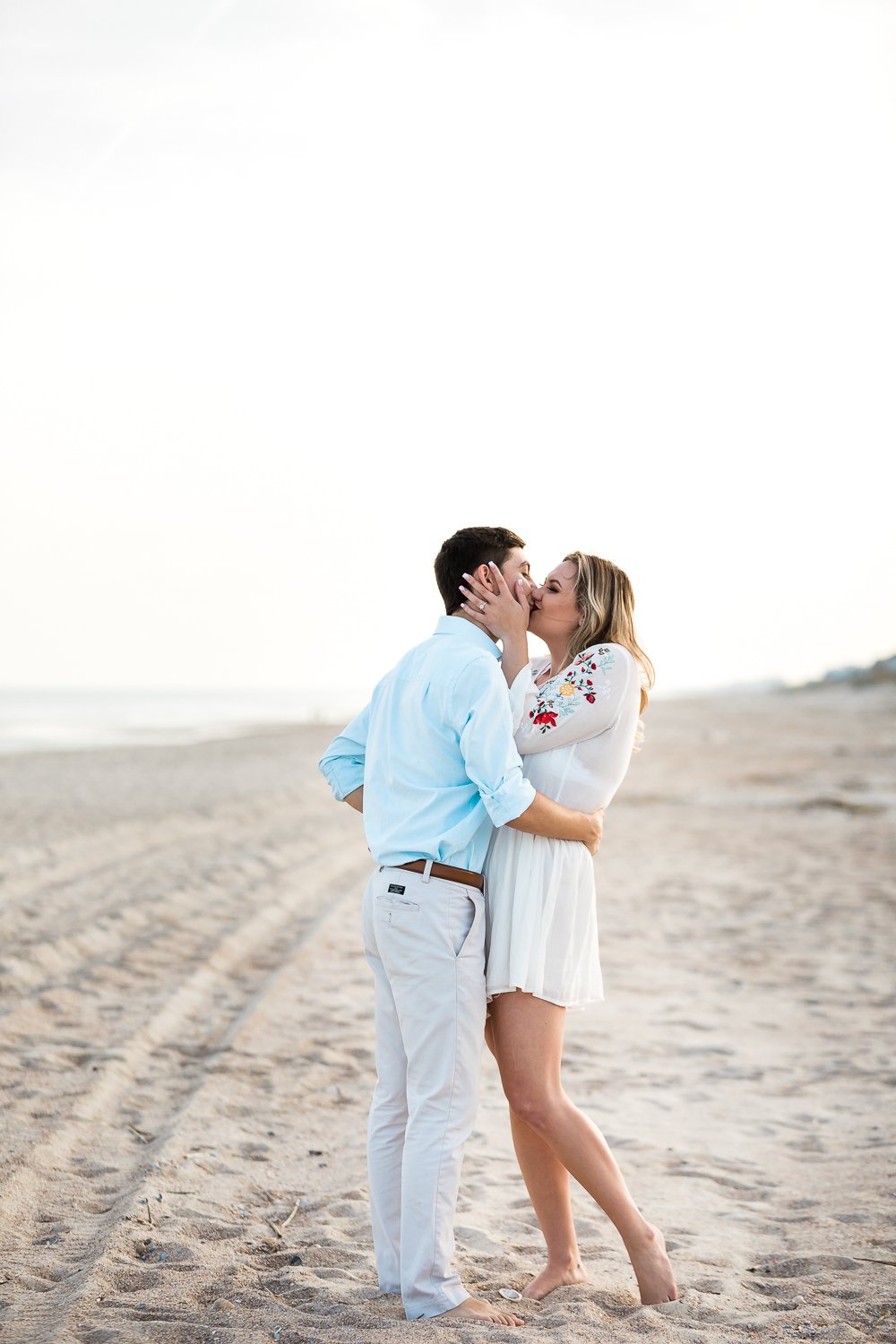 amelia island beach engagement session