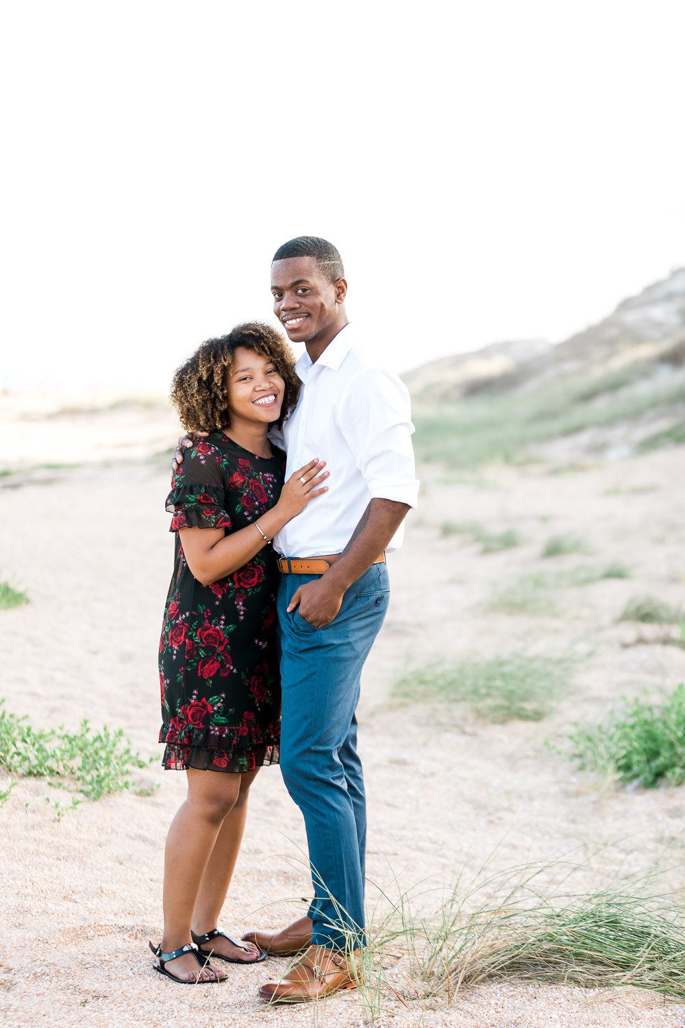 beach engagement pictures