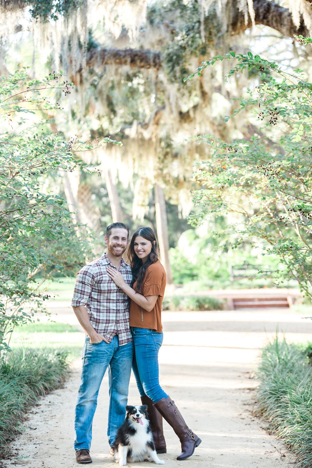 engagement pictures at the park in st.augustine