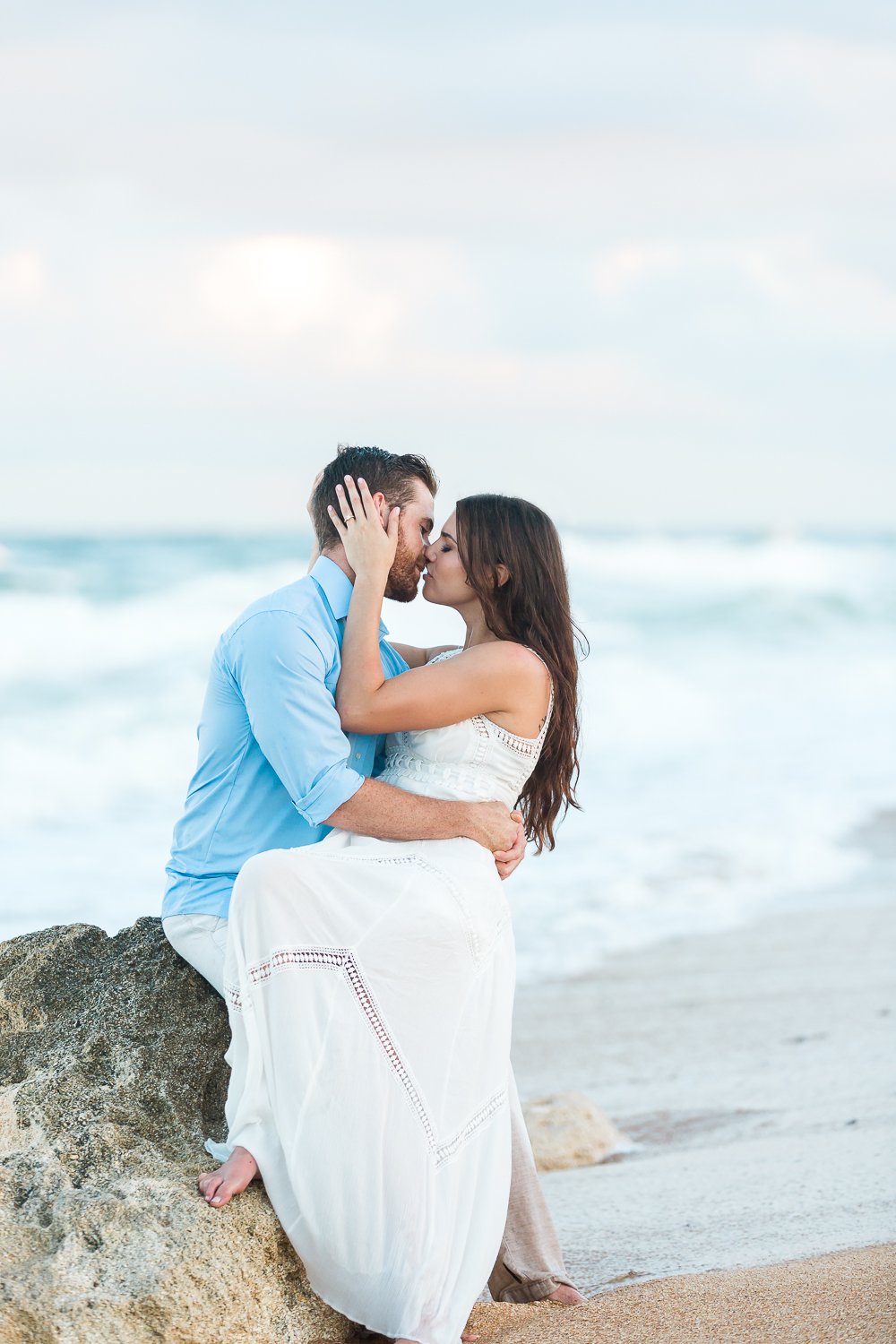 stunning engagement pictures at the beach in st.augustine fl
