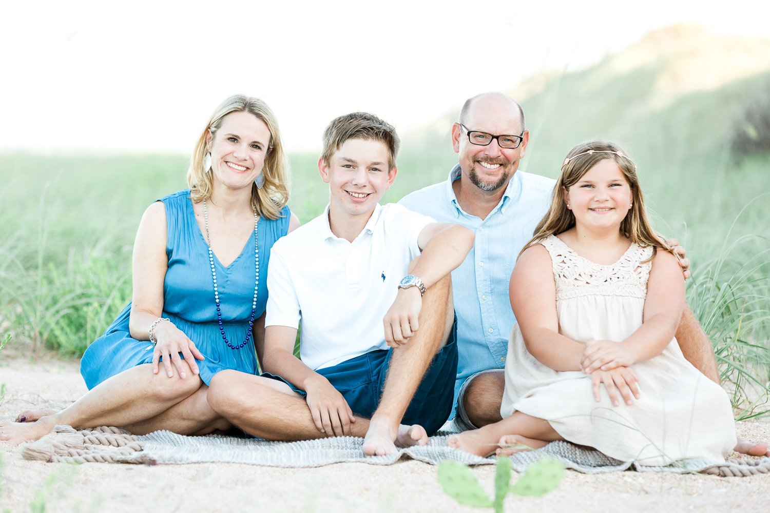 family photos at the beach in ponte vedra