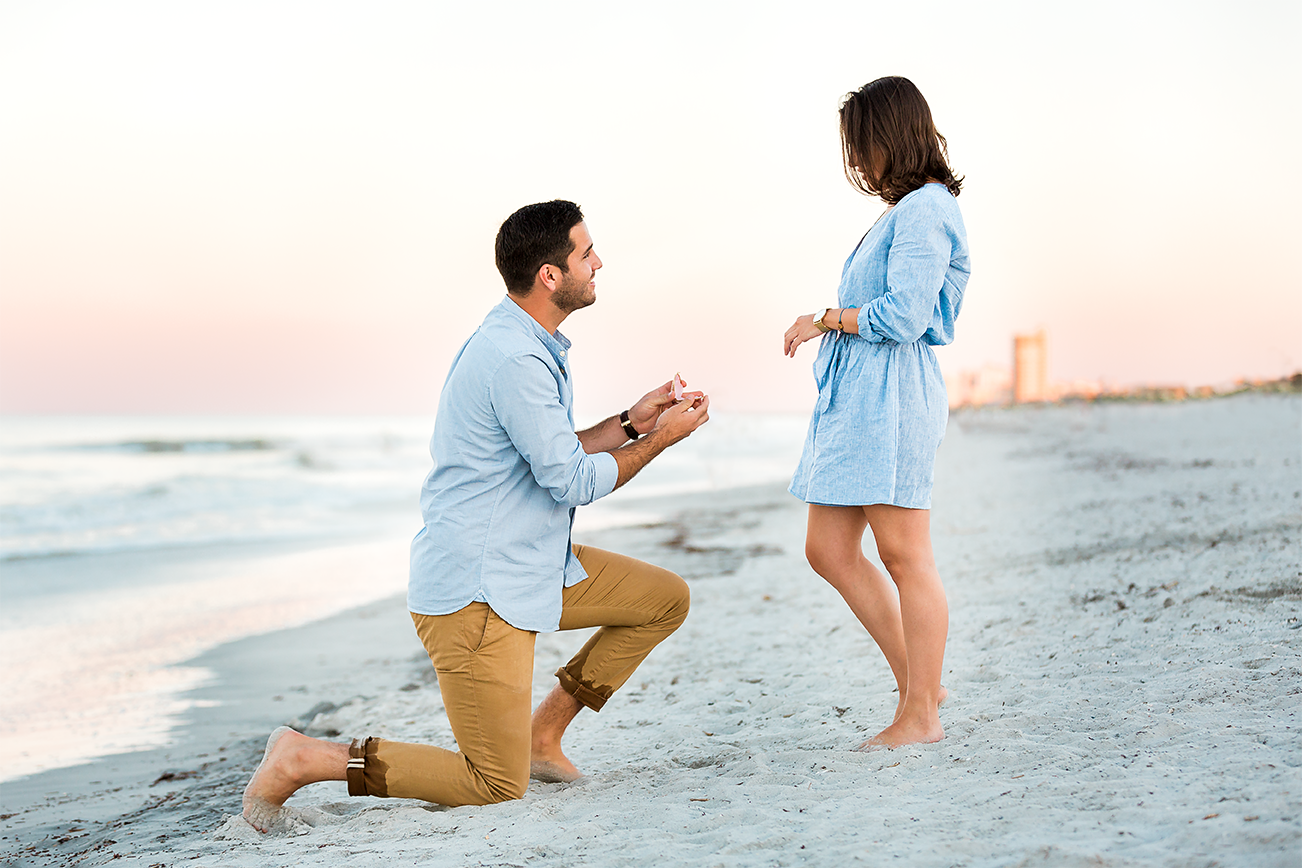 surprise proposal in jacksonville beach