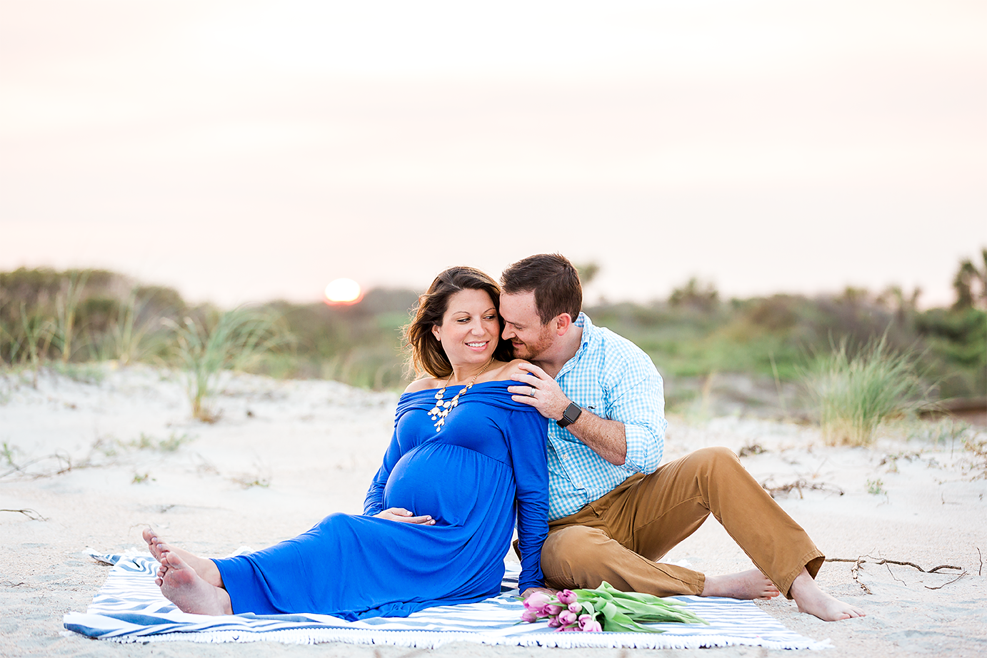 sunset beach maternity pictures Ponte Vedra, FL
