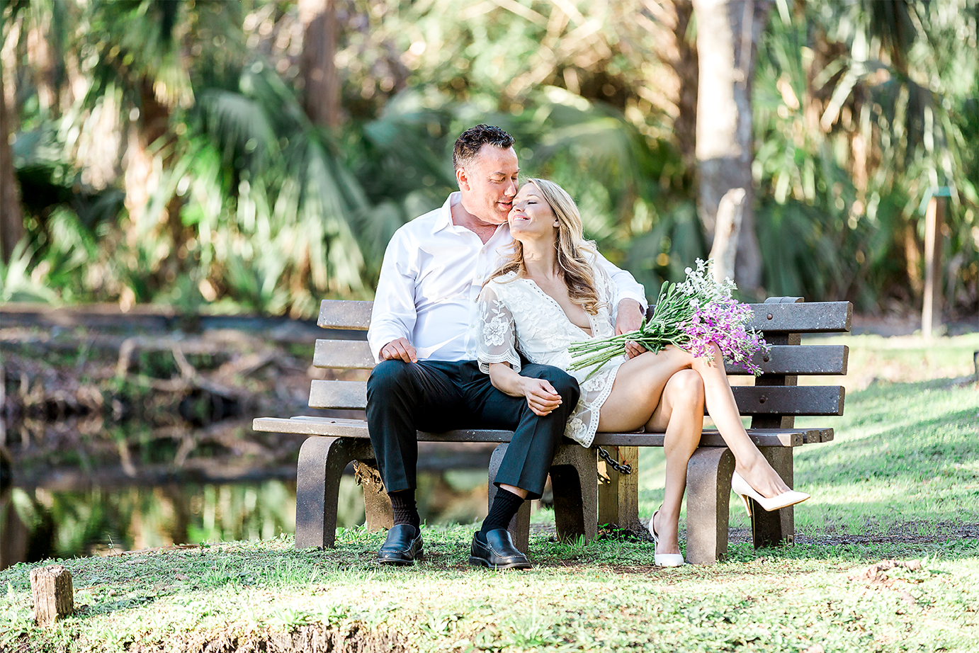 Engagement session in Howell Park in Atlantic Beach