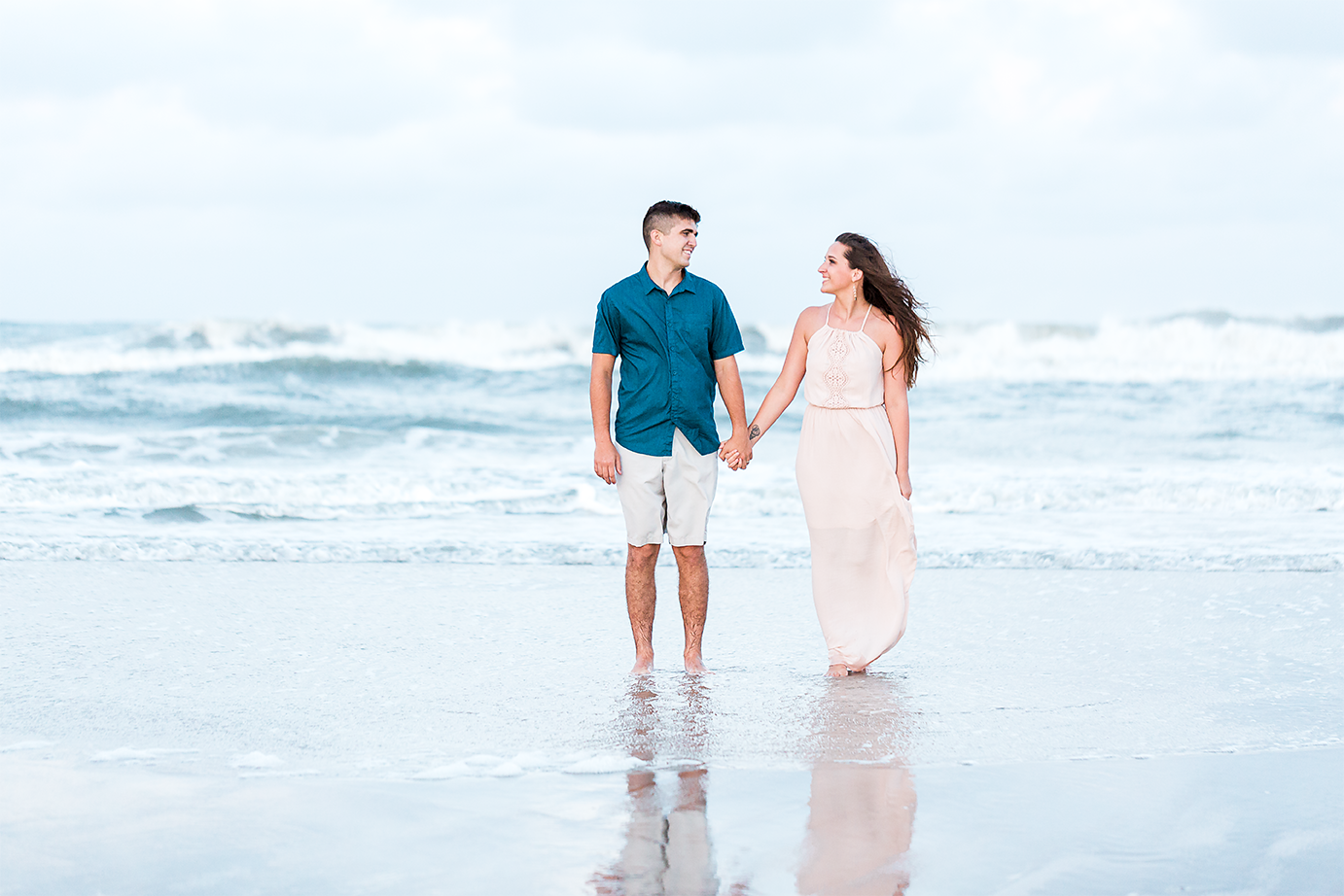 beach engagement session. jacksonville fl engagement and wedding photographer