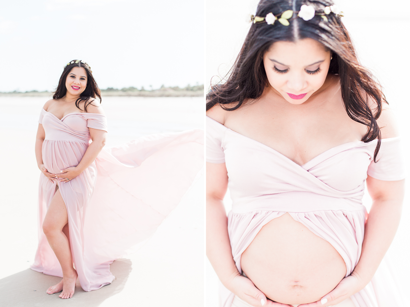 Glowing pregnangy images | Maternity photoshoot at the beach