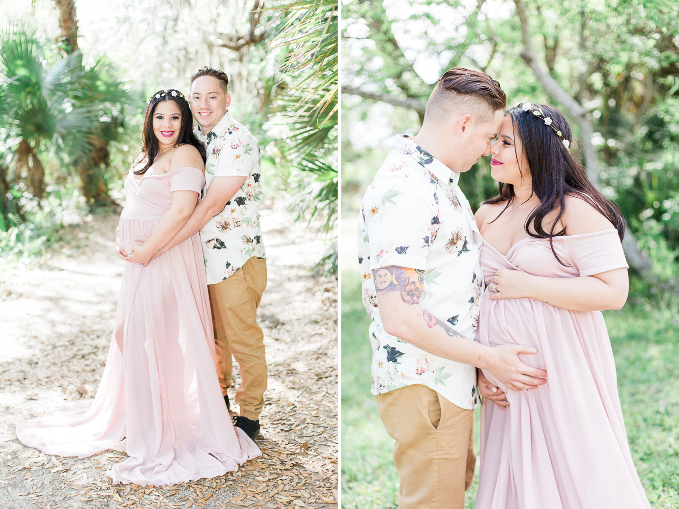 Maternity pictures in the greenery | maternity picture and photo ideas